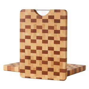 Tabla de cortar rectangular de madera de acacia, antibacteriana, antimoho, con mango, fácil de limpiar, para cocina. - Product Image 5