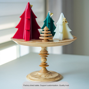 Molly Glory Custom Christmas Tree Shape Soy Wax Scented <b>Candle</b> for Home Decor - Product Image 3