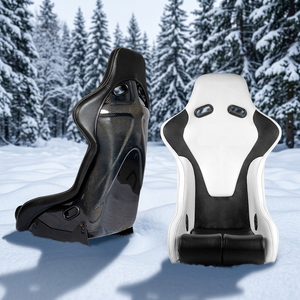 Silla Gamer de Lujo SSCUS Apex-CF, Fibra de Carbono, Cuero PU, Ergonómica, Respaldo Alto, Reclinable, Giratoria, para Oficina - Product Image 1