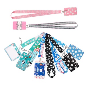 Lanyards de Poliéster con Diseños Variados para Salud Dental, Regalo Promocional para Dentistas, Porta Tarjetas de Identificación, Llaveros Médicos con Diseño de Dientes - Product Image 1