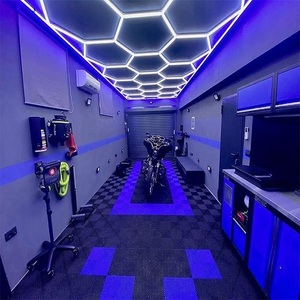 Lumière de travail LED pour <span class=keywords><strong>garage</strong></span> ETOP 15 IP65 AC haute performance à grille hexagonale avec bordure colorée - Product Image 2