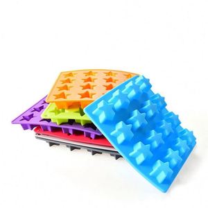 Bac à glaçons en silicone en forme d'étoile à 16 trous, OEM ODM, fabricant de glaçons DIY, moule à glace pour la cuisine, fourniture directe d'usine - Product Image 1