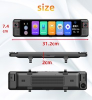 Caméra de tableau de bord 360 degrés avec vision nocturne, enregistrement en boucle ADAS, écran IPS couleur, WiFi, boîte noire de voiture, caméra de tableau de bord 4K