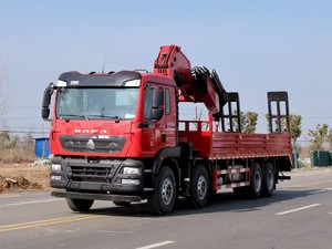 HOWO 8x4 TX 350HP 20T <span class=keywords><strong>grue</strong></span> pliante manipulateur 30T Palfinger saisir <span class=keywords><strong>grue</strong></span> camion brique bois téléphone pôle <span class=keywords><strong>transport</strong></span> - Product Image 6