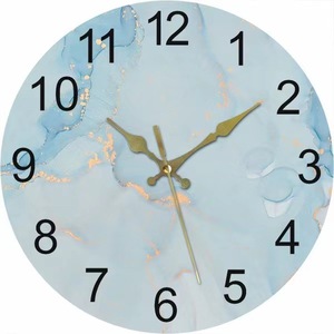 Orologio da Parete Silenzioso <span class=keywords><strong>in</strong></span> Marmo con Motivo <span class=keywords><strong>in</strong></span> <span class=keywords><strong>Pietra</strong></span> per Decorazione Soggiorno, Creativo Retrò Nostalgico con Stampa UV <span class=keywords><strong>e</strong></span> Logo Personalizzato Moderno - Product Image 5