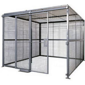 <span class=keywords><strong>Cage</strong></span> de rangement en fer extra-large Type de porte simple de sécurité Casiers d'entrepôt en treillis métallique industriel de sécurité - Product Image 1