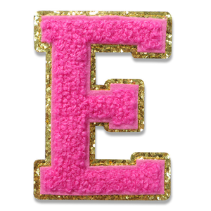 Khá vải tự dính sequin Chenille Thư Các Bản vá lỗi tùy chỉnh thêu quần áo T-Shirts hoodie sắt trên 3D thêu vá - Product Image 6