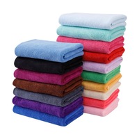Serviette en microfibre tricotée multicolore sans peluches pour le nettoyage, idéale pour les salons de beauté, le detailing automobile et l'entretien ménager (vente en gros)