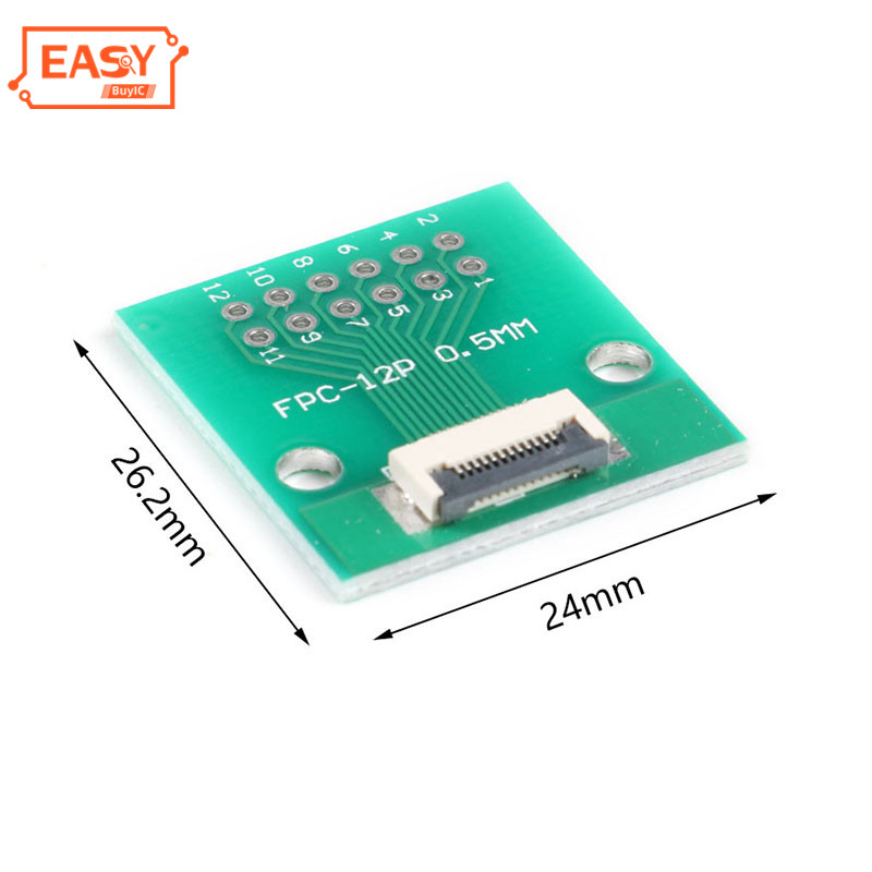 FFC FPC 12 Pin 0,5 мм 1 мм шаг к DIP 2,0 мм PCB конвертер плата гибкий плоский кабель FFC FPC разъем адаптера пластины в наличии