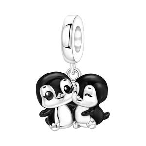 Bracelet en laiton avec pendentifs, motifs panda, éléphant et ours, adapté aux hommes et aux femmes, personnalisation tendance. - Product Image 6