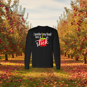 T-shirt à manches longues Caramel Apple, design Fête de la cueillette des pommes - Product Image 3