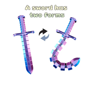 Épée fouet créative imprimée en 3D, jouet décoratif, articulations flexibles et pliables, soulagement du stress, conception intelligente - Product Image 3