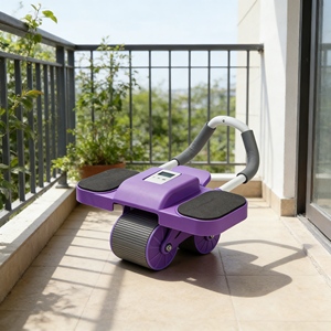 Rueda Abdominal Mejorada con Sistema de Retorno Automático y Agarre Cómodo para Entrenamientos Seguros <span class=keywords><strong>al</strong></span> Aire Libre - Product Image 1