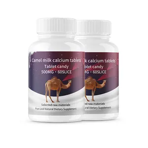 Comprimé de calcium OEM Comprimé de calcium au lait de chamelle avec augmentation de la densité osseuse Complément alimentaire sain Comprimés à croquer