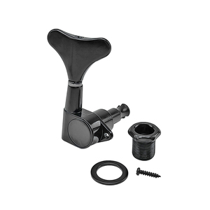 2R2L Clavijas de Afinación para Bajo Eléctrico, Cabeza de <span class=keywords><strong>Guitarra</strong></span>, Color Negro - Product Image 4