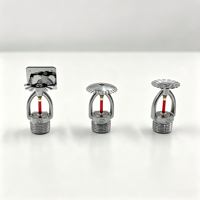 BangMei DN15 Q3 Bohlam Kaca Merah Lapisan Krom Kuningan 1/2 K80 68 Kepala Sprinkler Tegak Otomatis untuk Penanggulangan Kebakaran Kelas A/B