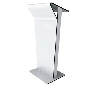 Fábrica personalizada nueva llegada soporte de podio transparente más vendido Conferencia púlpito podio Acrílico