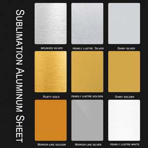 Vente en gros de plaques métalliques pour impression par transfert thermique, épaisseurs 0,25 mm, 0,45 mm, 0,65 mm, 1 mm, plaques en aluminium personnalisées pour cadeaux, sublimation blanche - Product Image 2