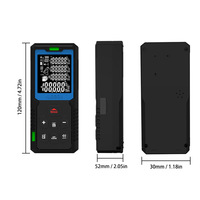 Télémètre laser avec ruban à mesurer, haute précision, fabriqué en Chine, outil pratique pour la mesure des pièces, KL06