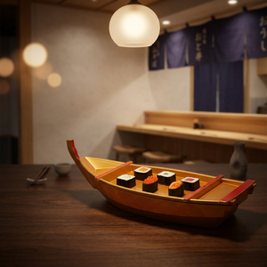 <span class=keywords><strong>Plateau</strong></span> de service transparent pour sushis, style japonais, en plastique transparent, pour restaurant, <span class=keywords><strong>plateau</strong></span> de présentation alimentaire, design moderne, vente en gros - Product Image 3