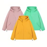 Veste bomber de travail imperméable, coupe-vent, respirante, à capuche, fine, en tissu softshell à fixation magnétique, pour hommes et femmes