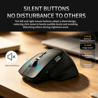 Souris de bureau ergonomique de haute qualité à grande vitesse, 8000 DPI, mode Thr, avec logiciel de pilote, souris sans fil silencieuse