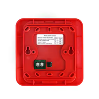 DC12v/24v LED lumière clignotante sirène incendie alarme sonore et lumineuse pour porte système d'alarme incendie klaxon et sirène stroboscopique
