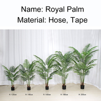 Handgemachte Indoor Royal Palm Pflanzen Hochzeit Garten Künstliche Blumen Mini Künstliche Bonsai Baum