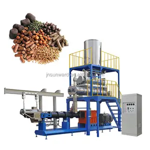 Large Capacity Twin Screw Extruder Fish Shrimp Crab Holothurian Abalone Feed Making Machine