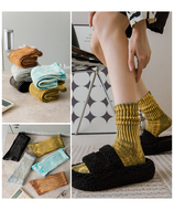 Chaussettes de sport mi-mollet pour femme, style tie-dye, en coton vieilli délavé, à fil épais, de haute qualité, élégantes et tendance, pour couple, OEM