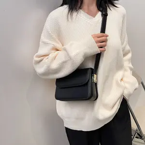 Borsa a tracolla semplice di lusso bianca da donna borsa a tracolla da donna di moda coreana per borse a mano di lusso personalizzate per ragazze