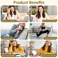 Acentiallabs 60ml Complément Herbal Sans Alcool Énergie et Vitalité Extraits de Ginseng Rouge Panax Gouttes Liquides Orales pour Adultes