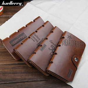 Baeillerry Men's Leather <b>Wallet</b> Tri-Fold Multi-Card <b>Holder</b> Embossed Design Everyday Use - Product Image 1
