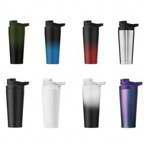 Wholesale Custom Logo Gradient Shaker <b>Bottle</b> Protein Mixer Cup with <b>Blender</b> Ball Leak-Proof Gym Sports Water <b>Bottle</b> - Product Image 2