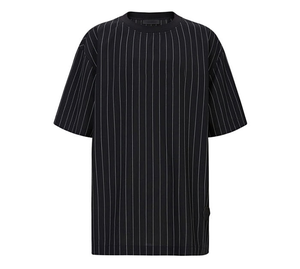 Maglietta da Baseball con Logo personalizzato da uomo in bianco <span class=keywords><strong>e</strong></span> nero con ricamo <span class=keywords><strong>a</strong></span> tracolla magliette <span class=keywords><strong>a</strong></span> strisce - Product Image 6