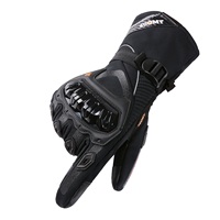 Gants de moto en cuir thermique d'hiver SUOMY pour le cyclisme, doigts entiers, respirants, imperméables, antidérapants, poignet réglable