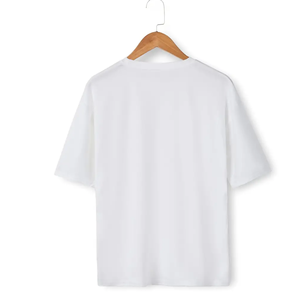 Camiseta personalizada con logotipo OEM para mujer, camiseta en blanco suave Lisa 2023, nuevo diseño, camiseta de seguridad con estampado de malla para mujer - Product Image 2