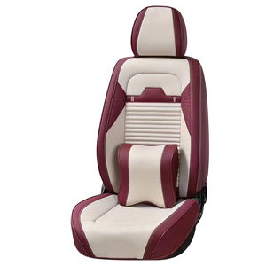 Fundas de asiento de coche de cuero deportivo de lujo 9D conjunto completo función de refrigeración para A3 A5 A6 accesorios interiores de coche Decoración - Product Image 1