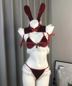 Haut de gamme érotique femmes Sexy sous-vêtements tissés brodé dentelle Appliques Combo XL gros petit ami cadeau essentiel pour les Couples - Product Image 1