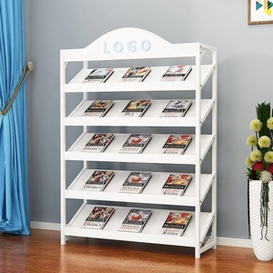 Tùy Chỉnh Hiện Đại Tầng Thường Đứng Cho Kim Loại Gỗ Kệ Sách Hiển Thị Giá Cho Trường Học Thư Viện Báo Tài Liệu Văn Học Tạp Chí - Product Image 3