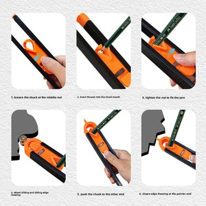 Новый инструмент для деревообрабатывающего профиля контурный измеритель неправильного контура, Мерная линейка, универсальные измерительные инструменты - Product Image 4