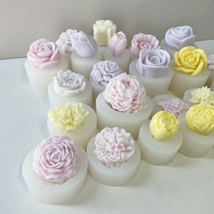 Flower Modeling Candle Silicone Mold Baking Decorative Plaster Decorative Ornaments Making Mould DIY Candle <b>Crafts</b> Making <b>Tools</b> - Product Image 2