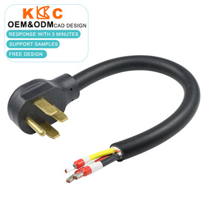 Câble d'alimentation KUNCAN NEMA 14-50P vers fil nu 15A 250V SJTOW pour équipement industriel, câble PVC - Product Image 1