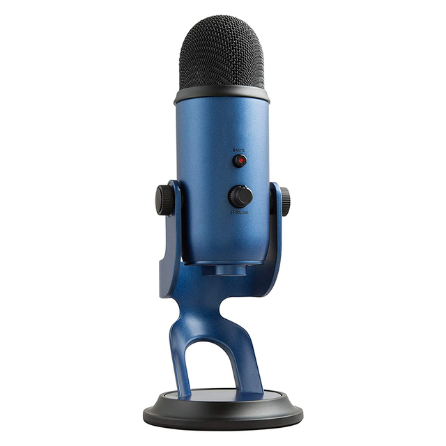 USB Mic for Recording & Streaming on PC and Mac With 4 Pickup Patterns, Headphone Output and Volume Control