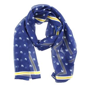 中国制造商大学批发雪纺围巾定制领带蓝金丝织罗缎制服校领带 - Product Image 5