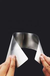 Ensemble de lames d'écrémage composites personnalisées couteau à enfoncer plâtrage propre grattoir en acier inoxydable mastic spetula outil à main <span class=keywords><strong>pour</strong></span> cloisons sèches - Product Image 3