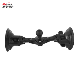 <span class=keywords><strong>Support</strong></span> de voiture universel rotatif N-STAR en plastique pour pare-brise, avec base à double ventouse robuste - Product Image 1