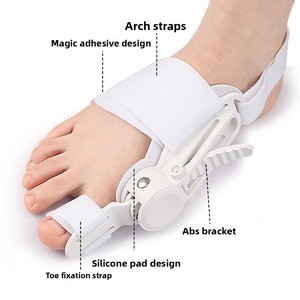 <span class=keywords><strong>Orthèse</strong></span> pour <span class=keywords><strong>Hallux</strong></span> <span class=keywords><strong>Valgus</strong></span>, Séparateur d'orteils pour os du pied en saillie et orteils superposés, Modèle réglable à bouton-pression 003 Jour <span class=keywords><strong>Nuit</strong></span> - Product Image 3
