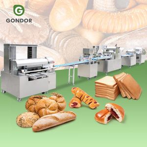 Hoàn toàn tự động quế CuộN mỏng dài nhồi bánh mì dây chuyền sản xuất làm cho máy cho kinh doanh bánh - Product Image 1