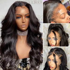 BORUIHAIR Bodywave <span class=keywords><strong>วิก</strong></span>ผมจริงลูกไม้ด้านหน้าแบบเต็มศีรษะ,เส้นใย Futura ขนาด100% 30<span class=keywords><strong>น</strong></span>ิ้ว<span class=keywords><strong>วิก</strong></span>ผมบริสุทธิ์จากเปรู - Product Image 2
